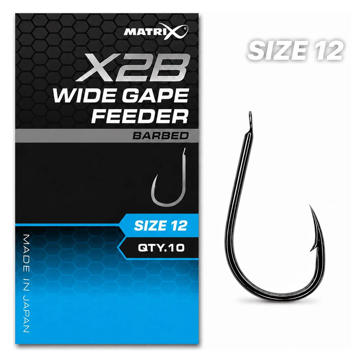 Matrix X2B Wide Gape Feeder Barbed – haak met weerhaak, maat 12