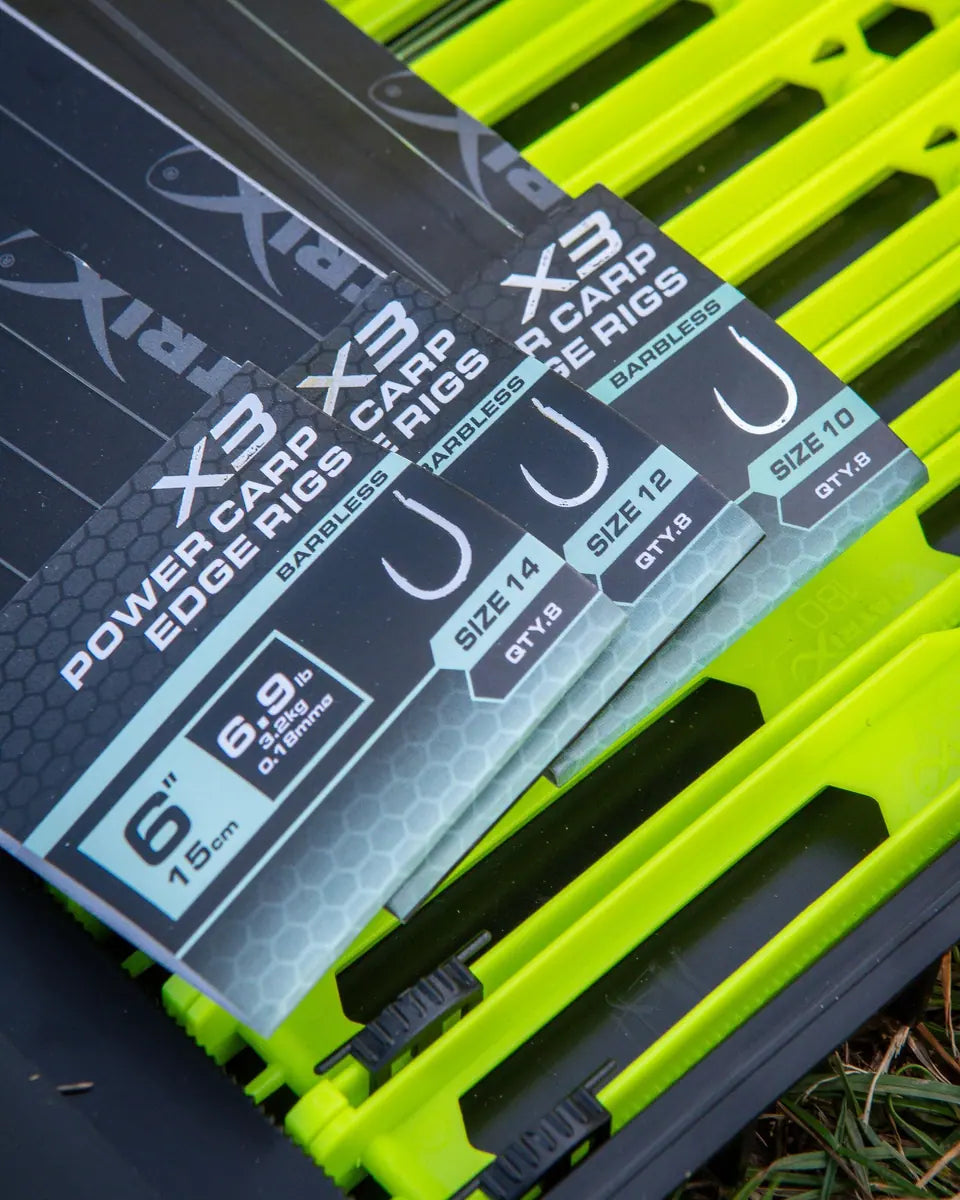 Matrix X3 Power Carp Edge 15cm Rigs 15 cm Onderlijnen zonder Weerhaak (8 stuks) GRR104/GRR105/GRR106 – productfoto 5