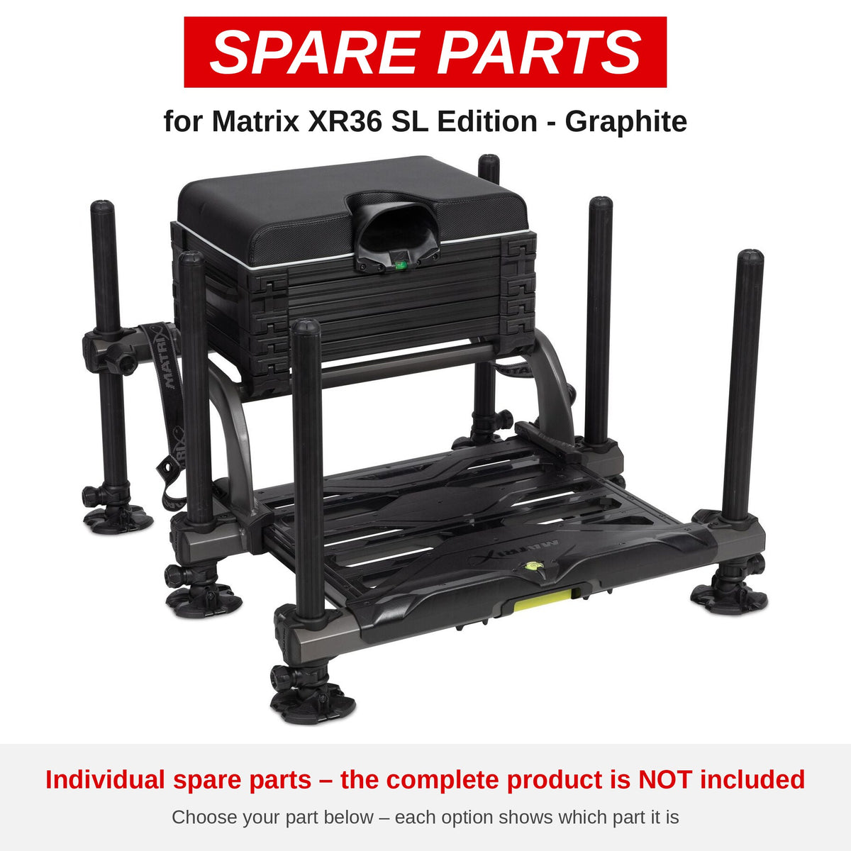 Matrix XR36 SL Edition - Graphite – onderdelen (GMB202-01)
