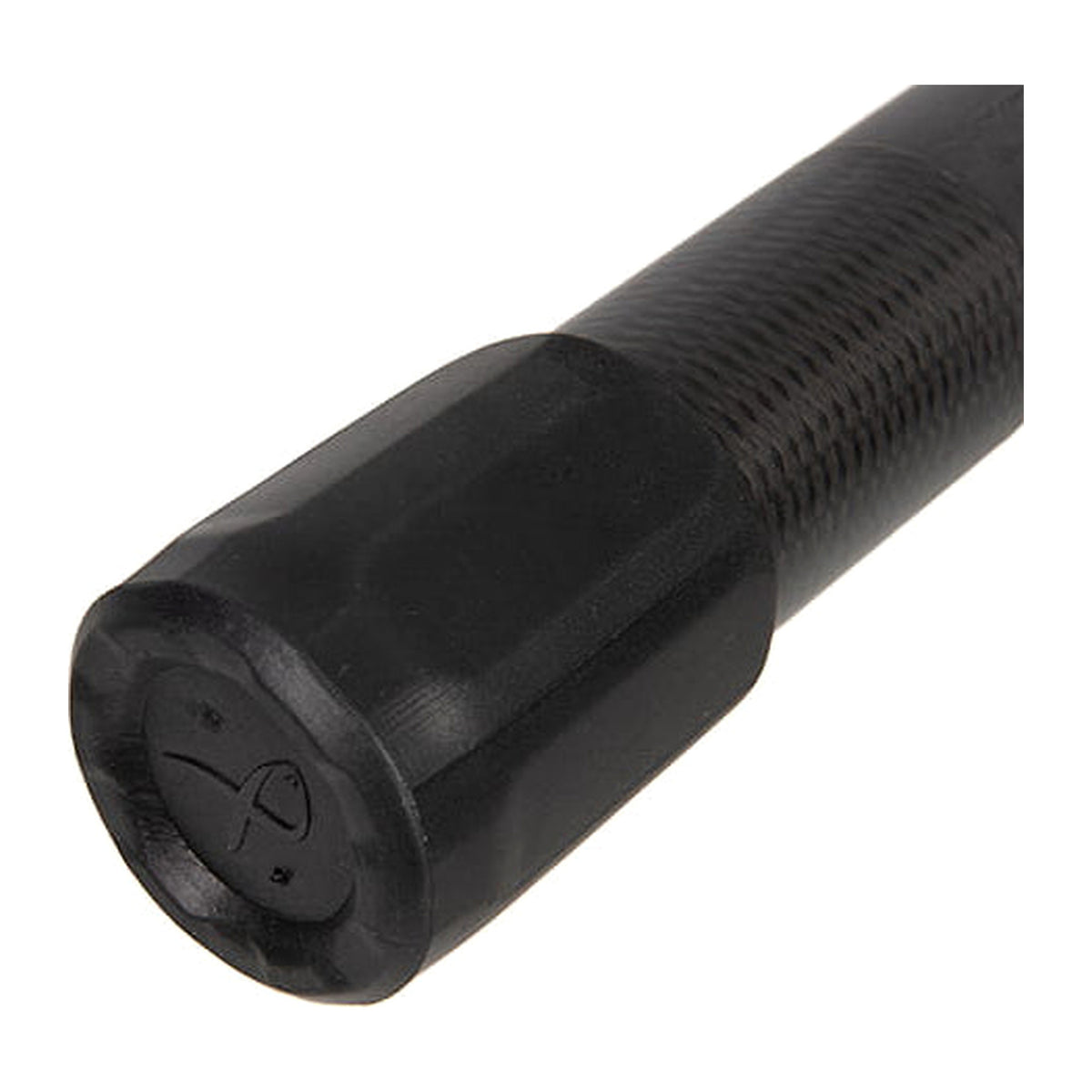 Matrix XTR EVA End Cap op een carbon hengeldeel met detail van de dop en het Matrix-logo