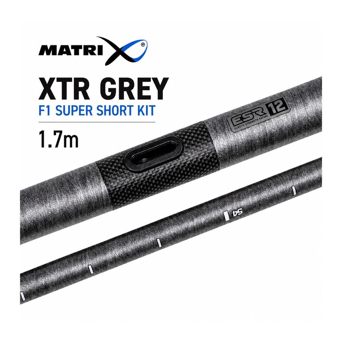 Matrix XTR Grey F1 Super Short Kit 1.7m – topkitdelen met pulleropening en ESR 12-opdruk