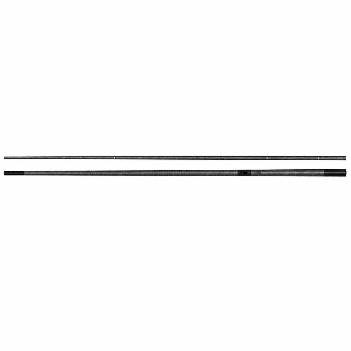 Matrix XTR Grey Short Match Kit 2.0m – volledig horizontaal overzicht van het slanke topdeel en het dikkere deel met side puller