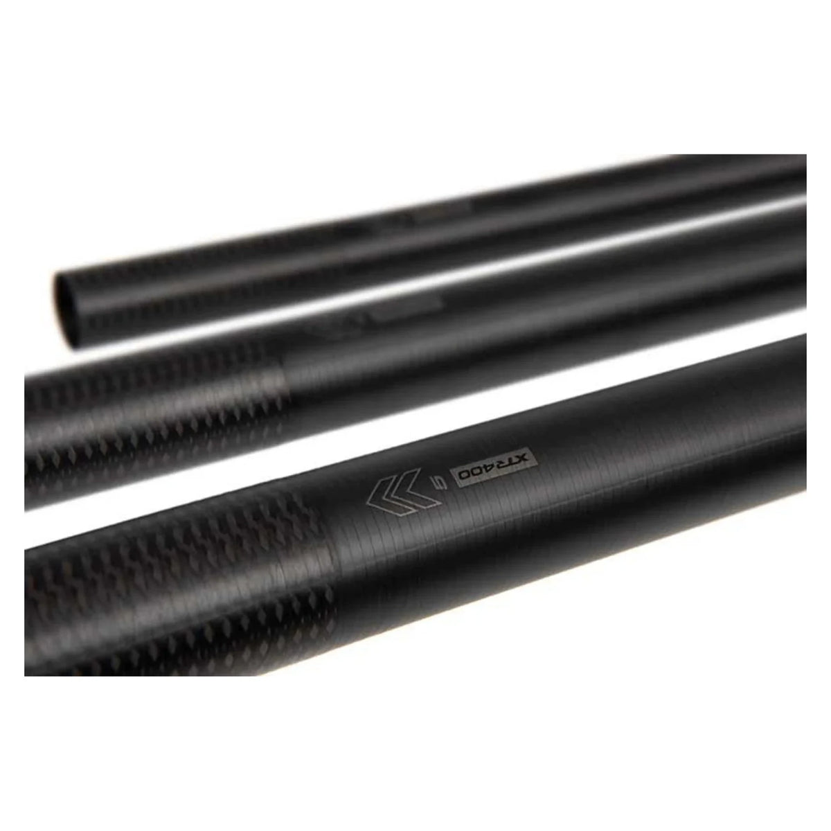 Matrix XTR400 hengeldelen, detail van carbonstructuur en uitlijnmarkeringen