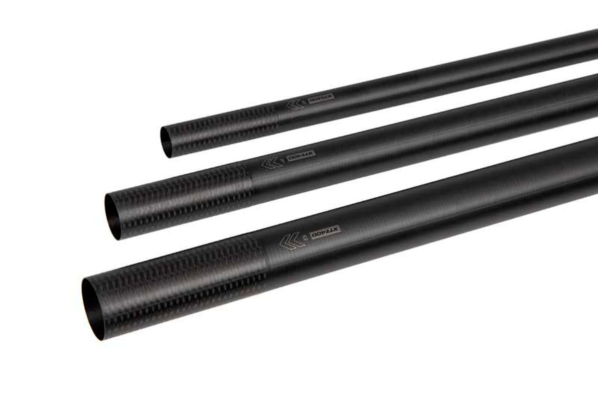 Matrix XTR400 Ultra Power Packages – drie open carbonsecties met hun uitlijnpijlen