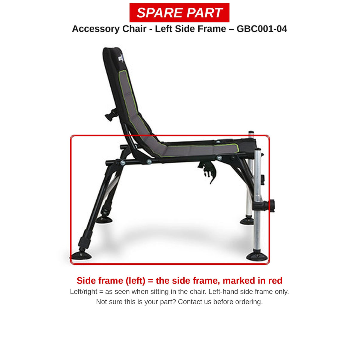 Matrix Zijframe links Accessory Chair – GBC001-04