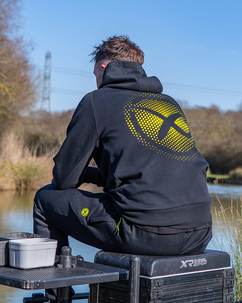 FADE LOGO HOODY - BLACK/LIME