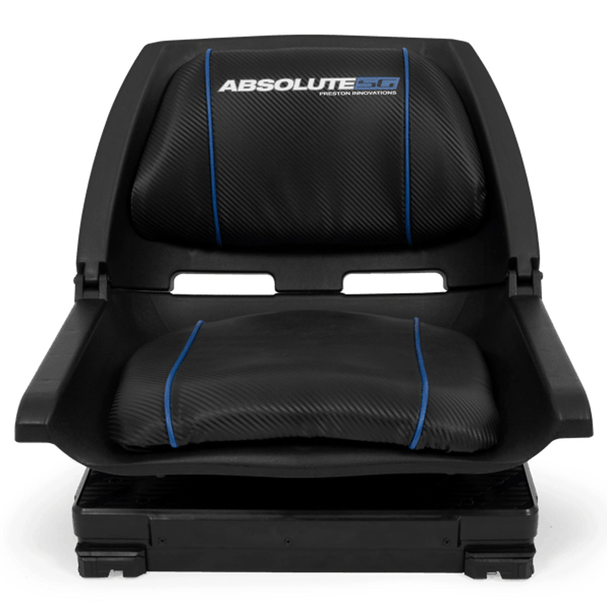 Preston Absolute 5G 360 Seat Unit van voren met rugkussen, zitting en modulebasis