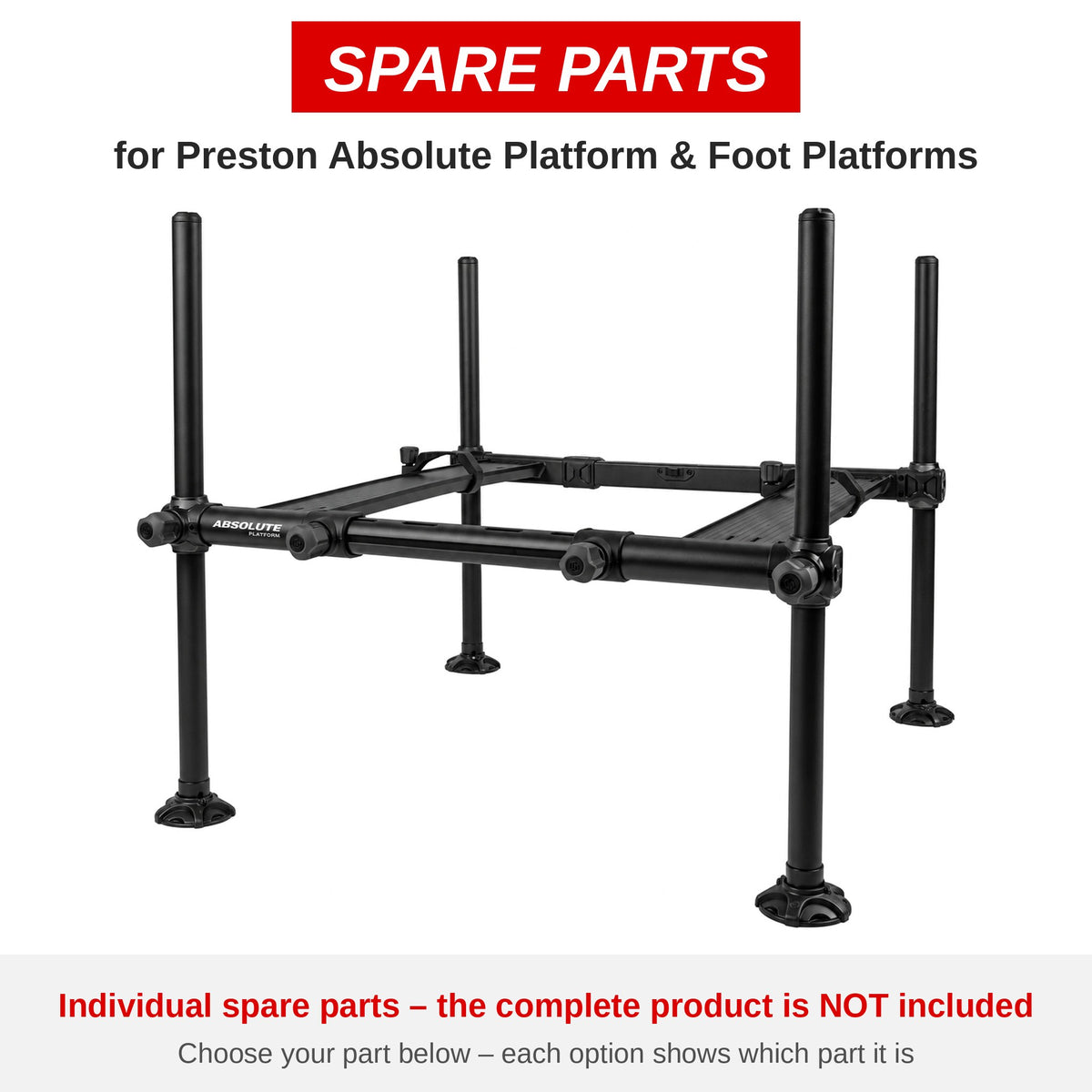 Preston Absolute Platform & Foot Platforms – onderdelen (P0120031)