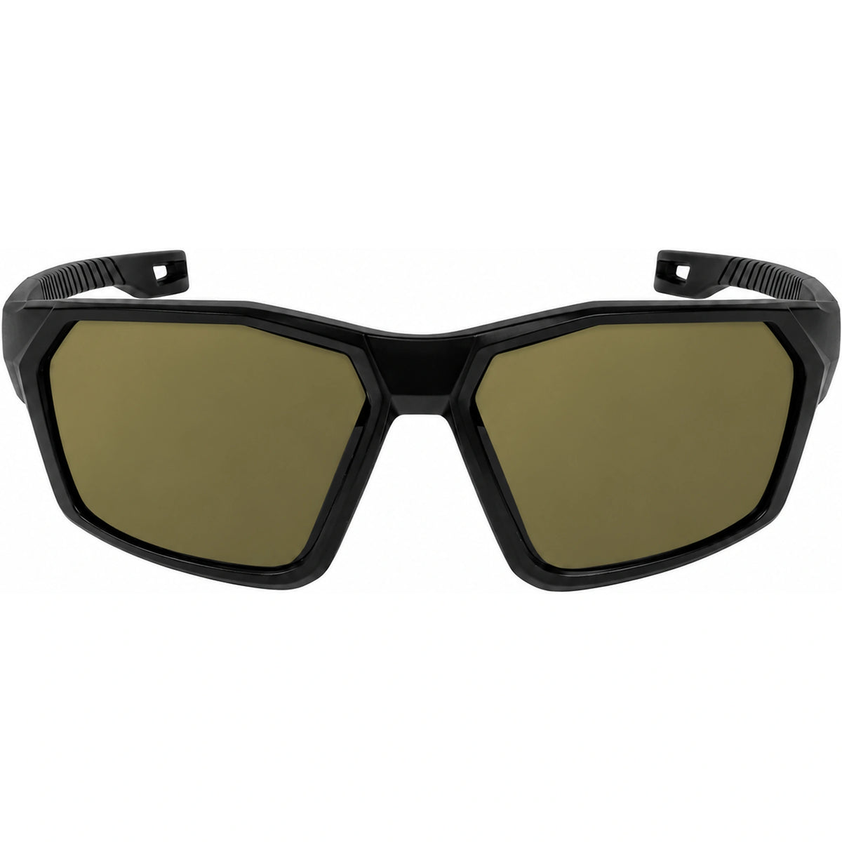 Preston Absolute Wrap Sunglasses Amber Brown – zwarte zonnebril met amberbruine glazen