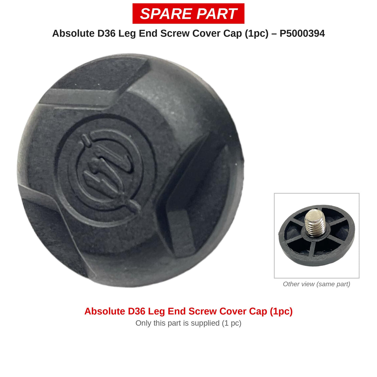 Preston Afdekkapje schroefdraad poot (1 stuk) – P5000394