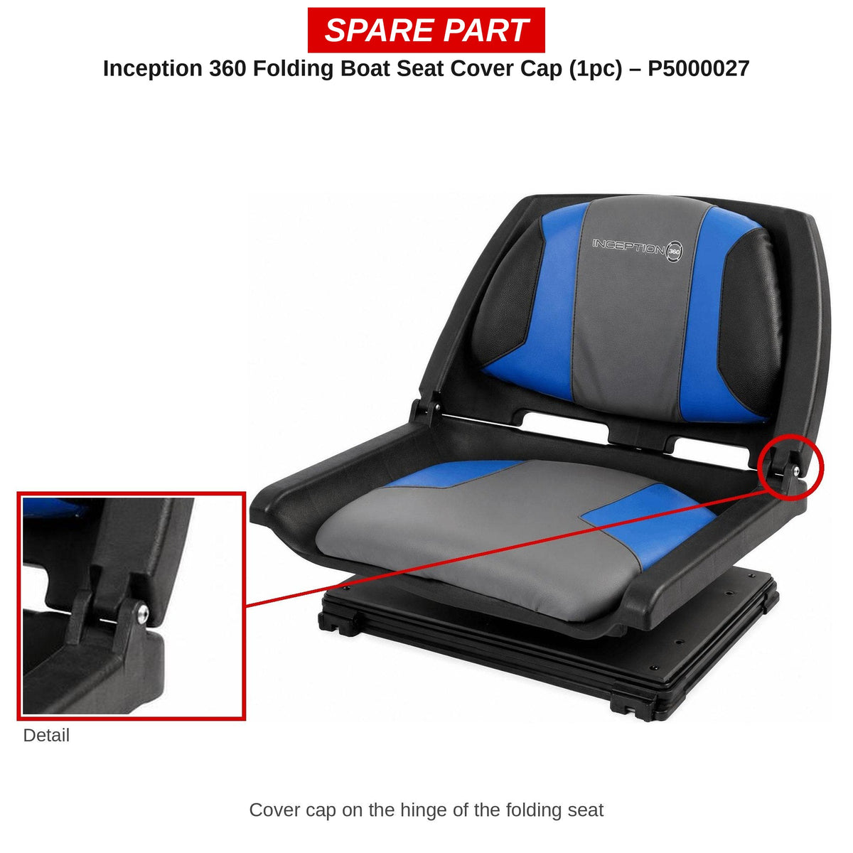 Preston Afdekkapje voor klapstoel-zitting Inception 360 – P5000027