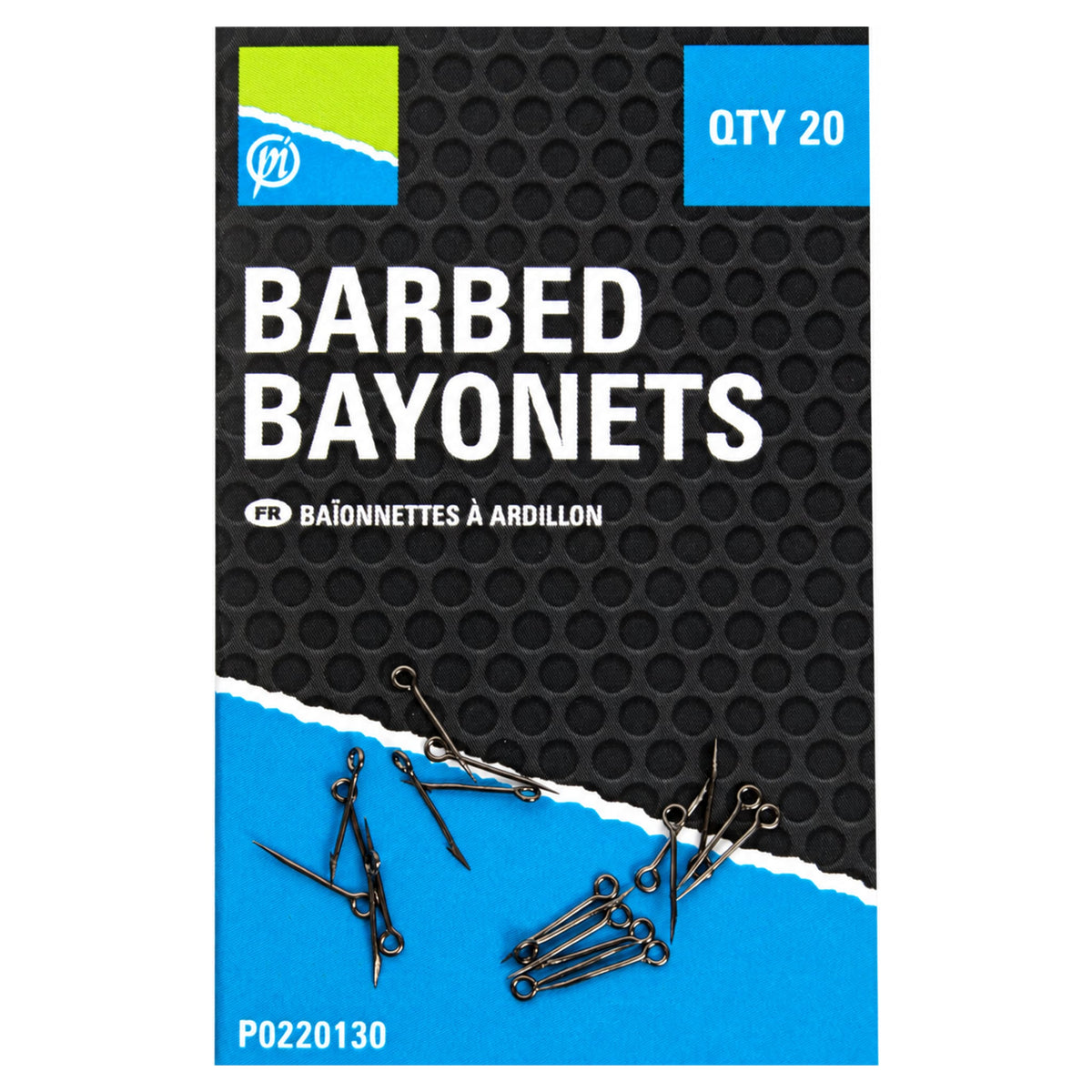 Preston Barbed Bayonets aasbayonetten met weerhaak, 20 stuks
