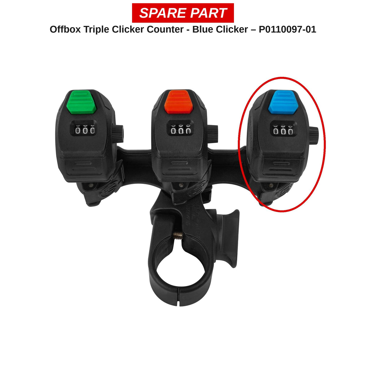 Preston Blauwe teller voor Offbox Triple Clicker Counter – P0110097-01