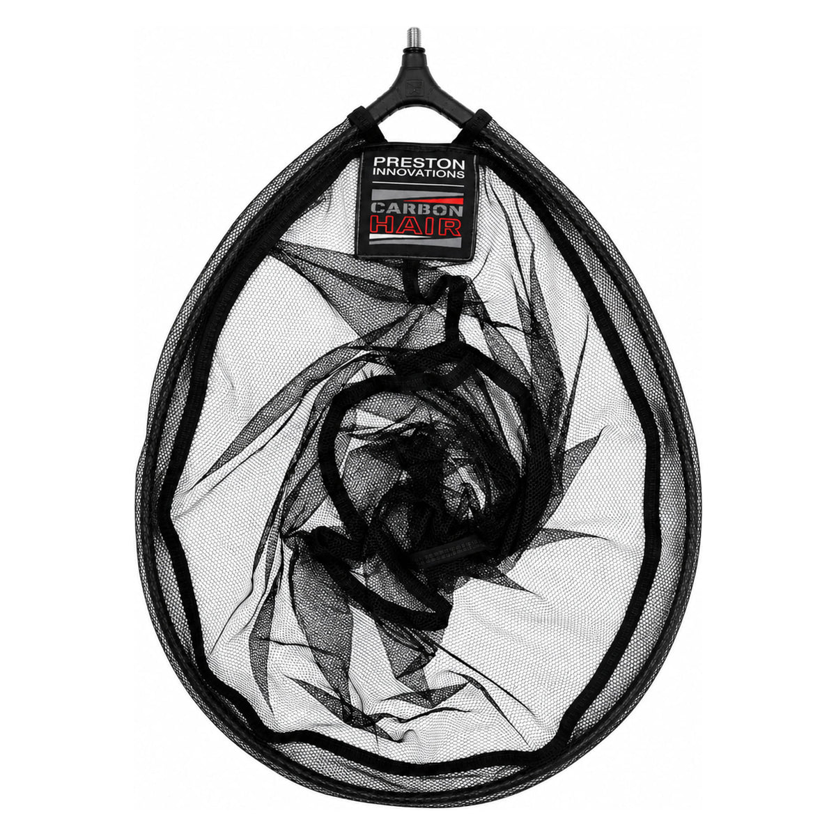 Preston Carbon Hair Mesh Landing Net – complete schepnetkop met fijn zwart mesh