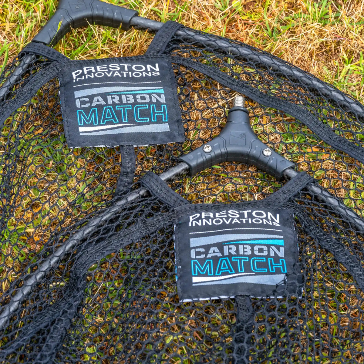Preston Carbon Match Landing Nets – vergelijking van beide netformaten en labels