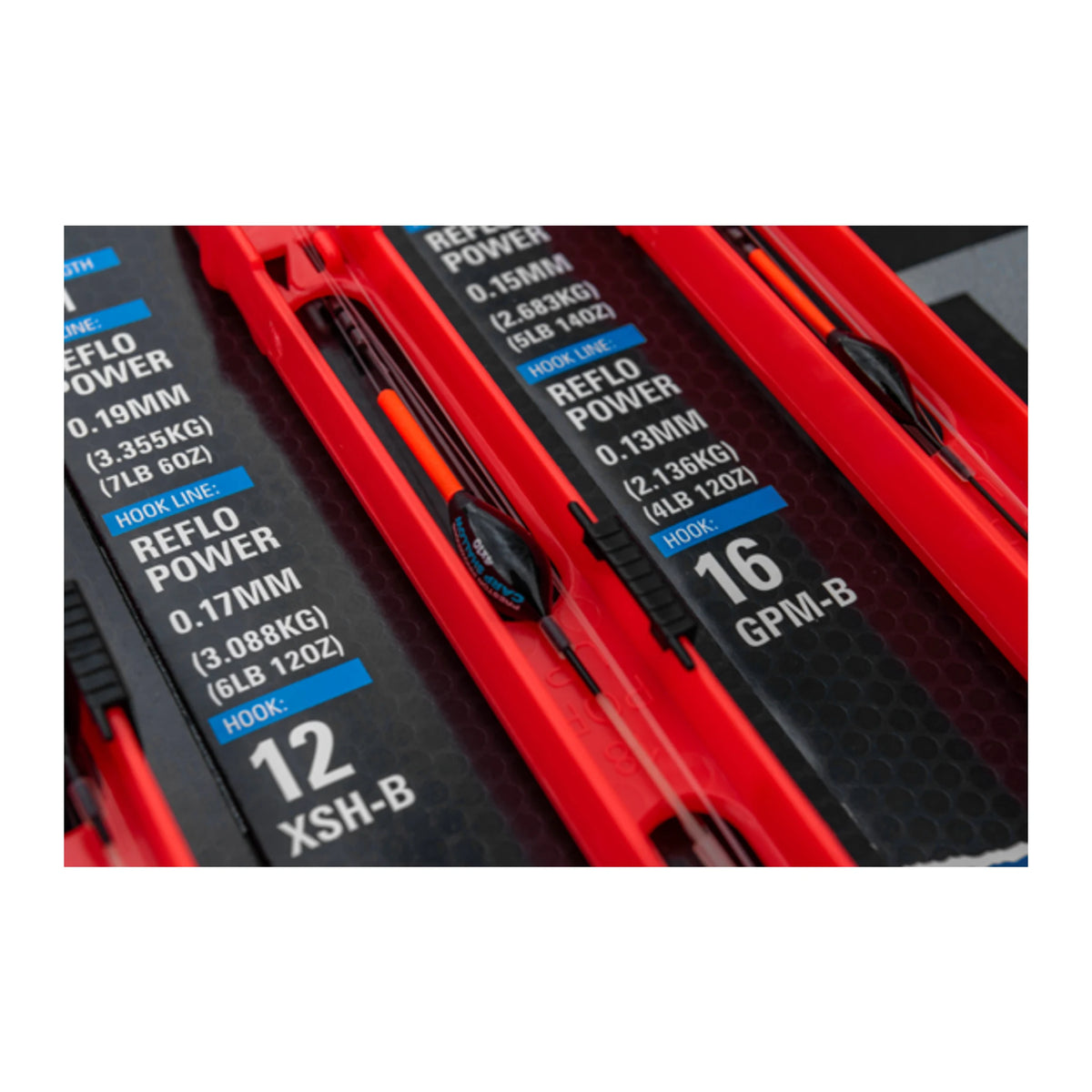 Detail van lijnspecificaties en maat 12 XSH-B-haak bij Preston Carp Shallow Pole Rig