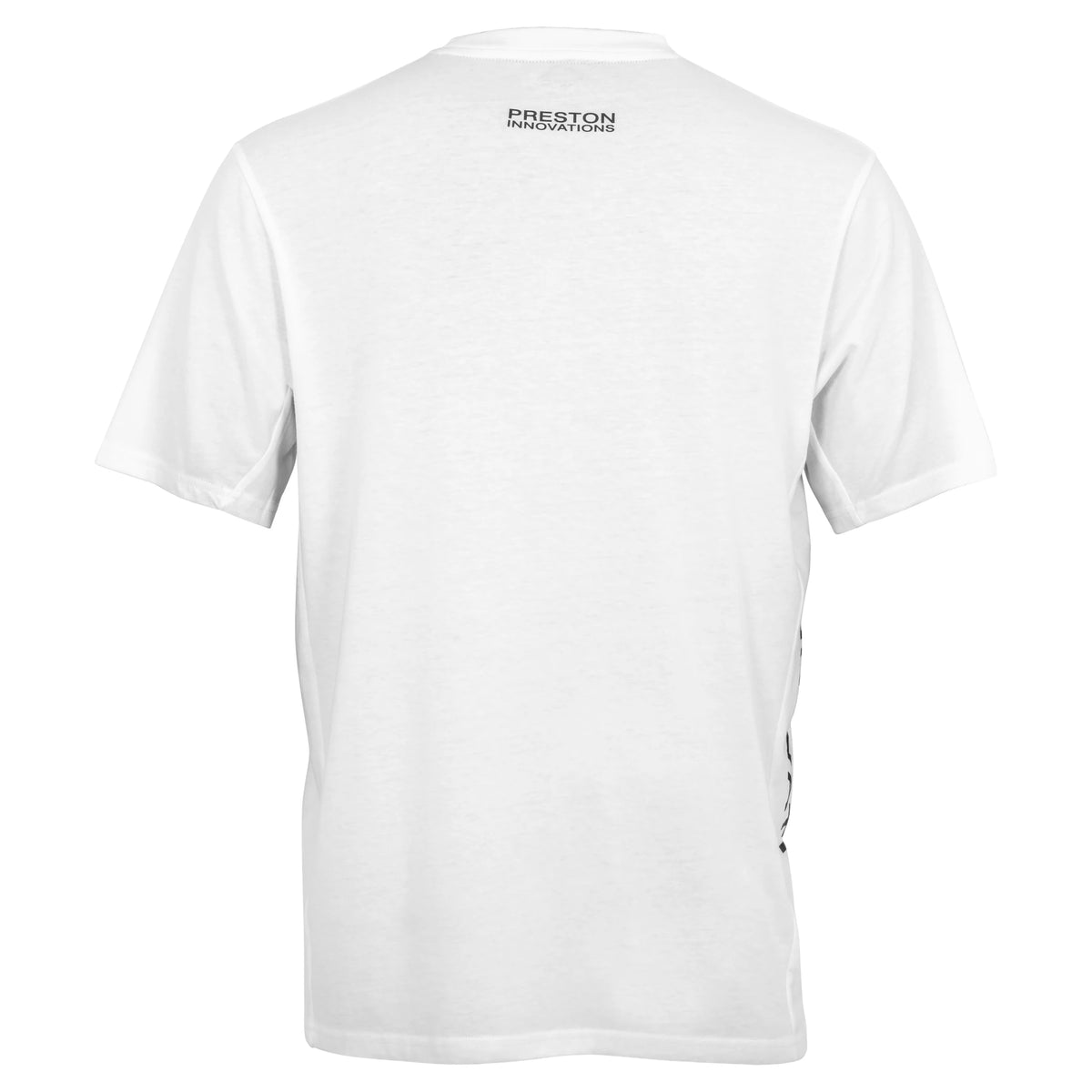 Preston Core Collection T-shirt White – achterkant met originele Preston-opdruk