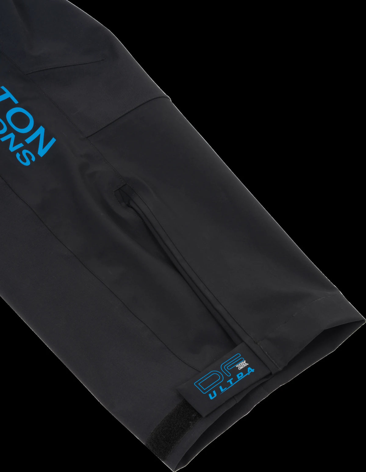 Preston DF Ultra 25K Trousers onderzijde van de broekspijp in schuin aanzicht