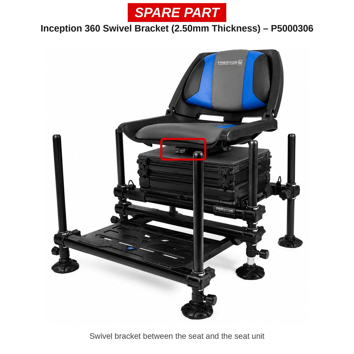 Preston Draaibeugel (2,5 mm) voor Inception 360 zitkist – P5000306