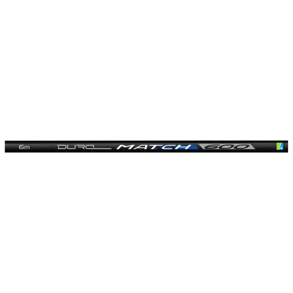 Preston Dura Match in horizontale carbonclose-up met zichtbare 6m- en 600-opdruk
