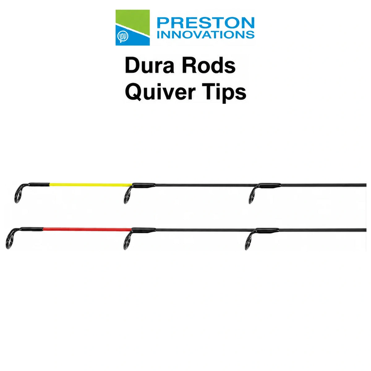 Preston Dura Rods quivertips met gele en rode topsectie
