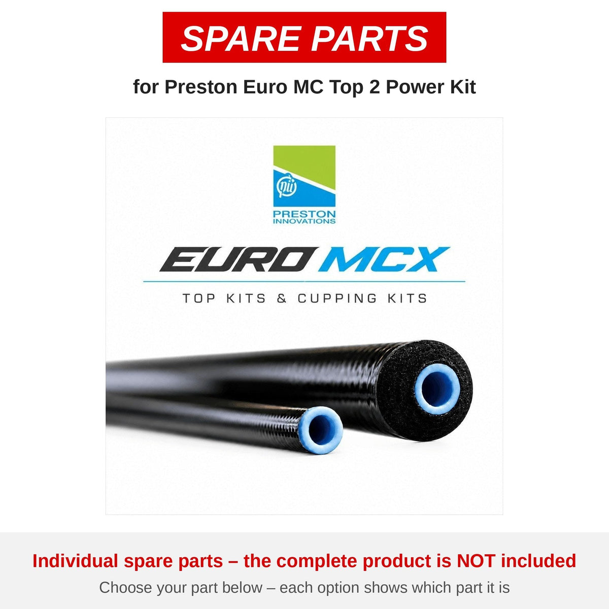 Preston Euro MC Top 2 Power Kit – onderdelen (P4210064)