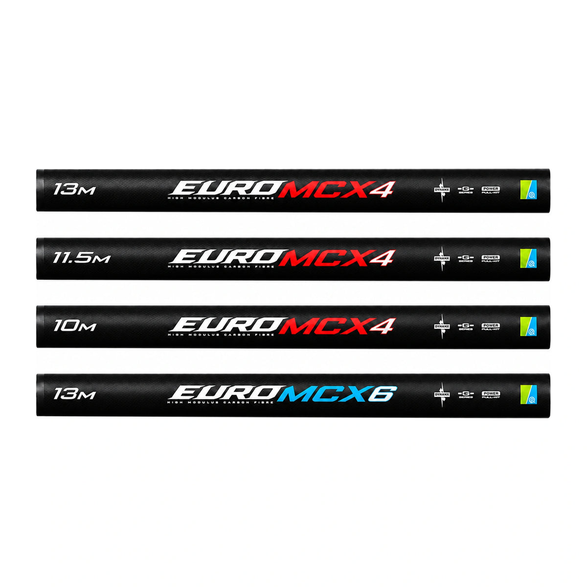 Preston Euro MCX vaste hengels, MCX4 in 10, 11.5 en 13 m en MCX6 in 13 m