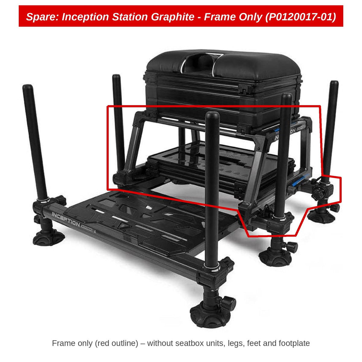 Preston Frame (los) voor Inception Station Graphite zitkist – P0120017-01