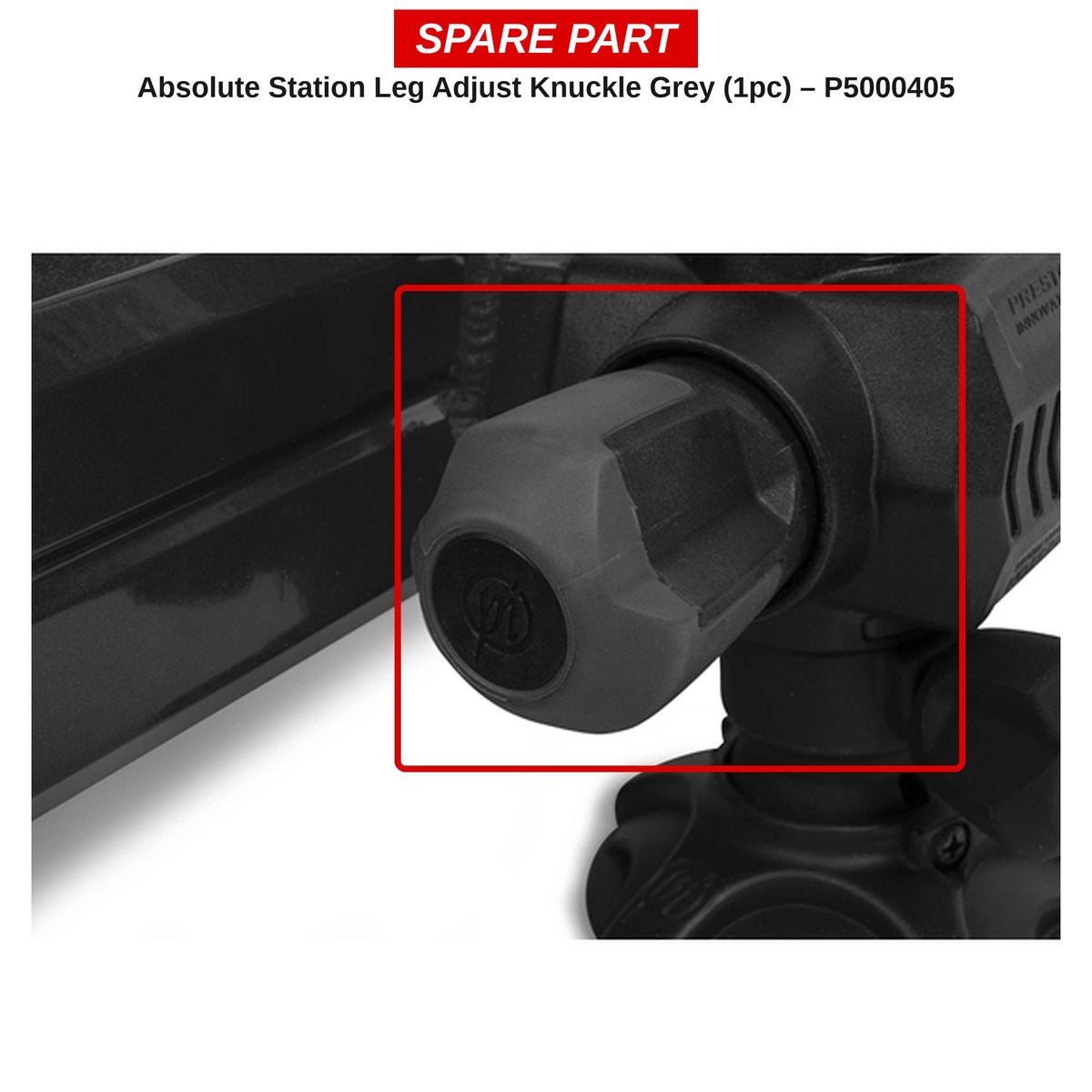 Preston Grijze verstelklem poot voor Absolute Station – P5000405