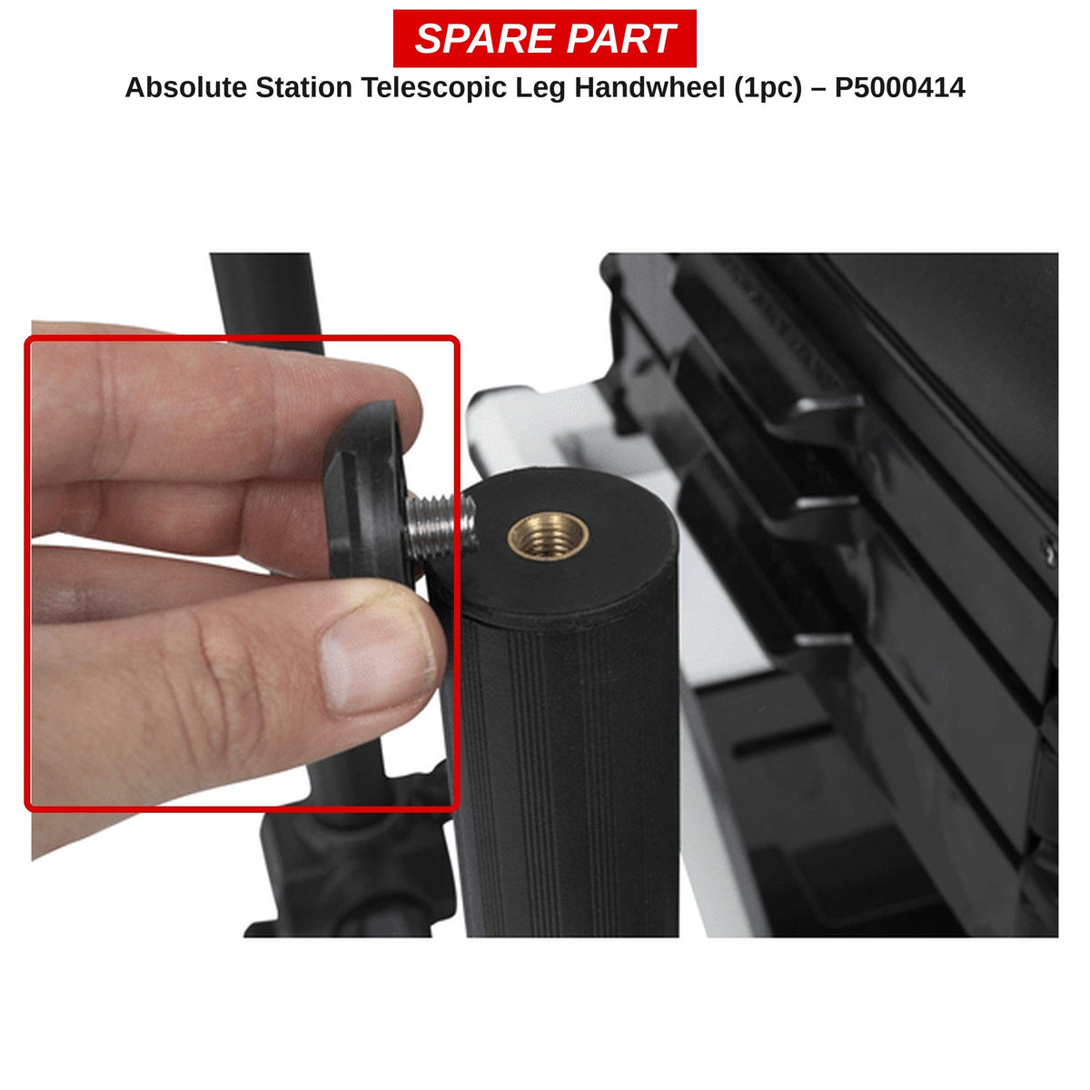 Preston Handwieltje telescooppoot voor Absolute Station – P5000414