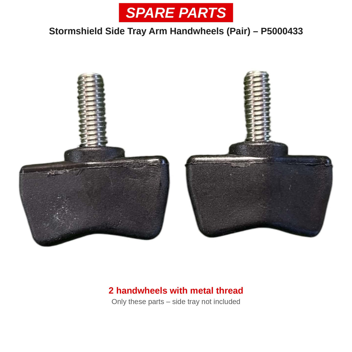 Preston Handwieltjes aastafelarm voor Stormshield Side Tray (paar) – P5000433 – 2 handwieltjes