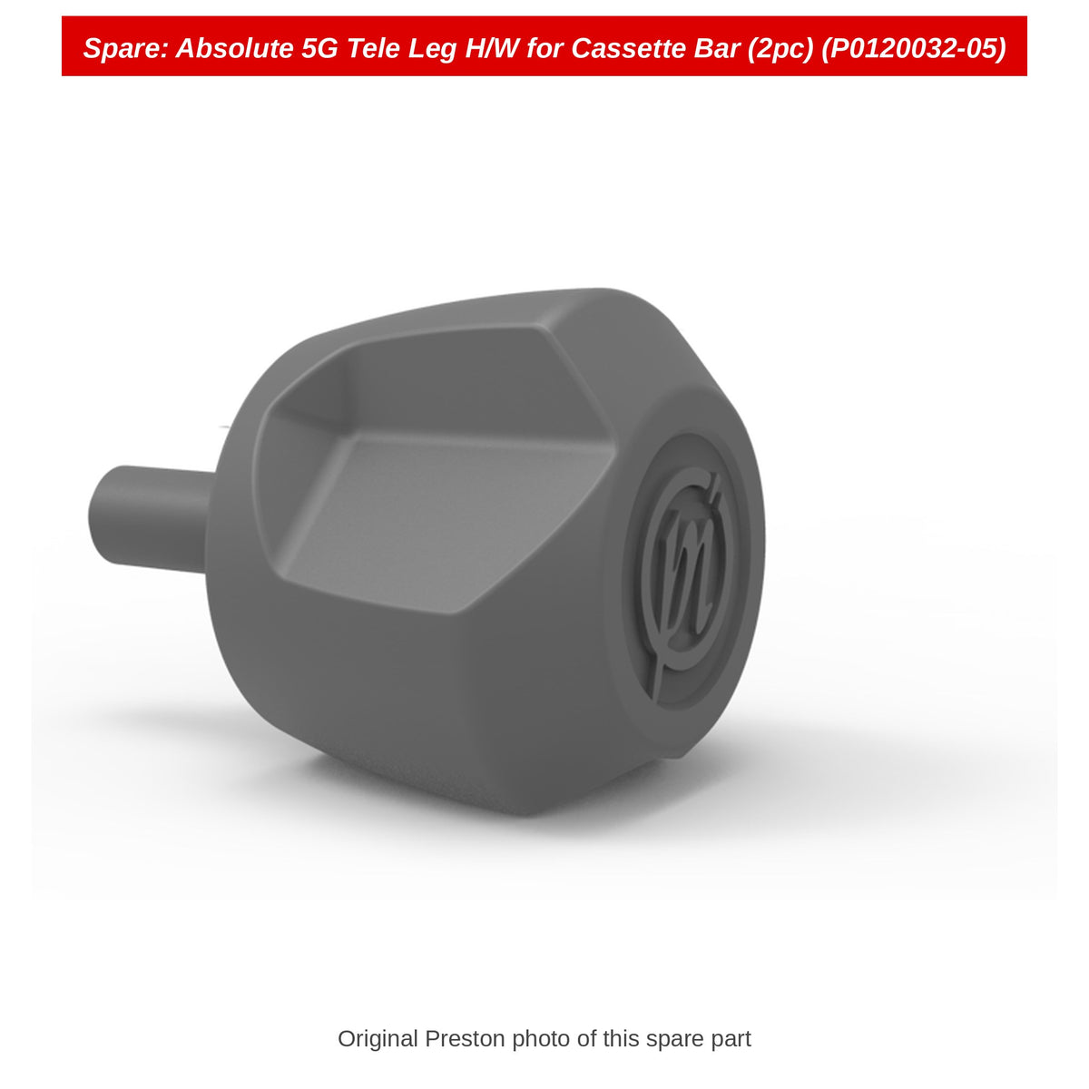 Preston Handwieltjes telescooppoot cassettebar voor Absolute 5G (2 stuks) – P0120032-05