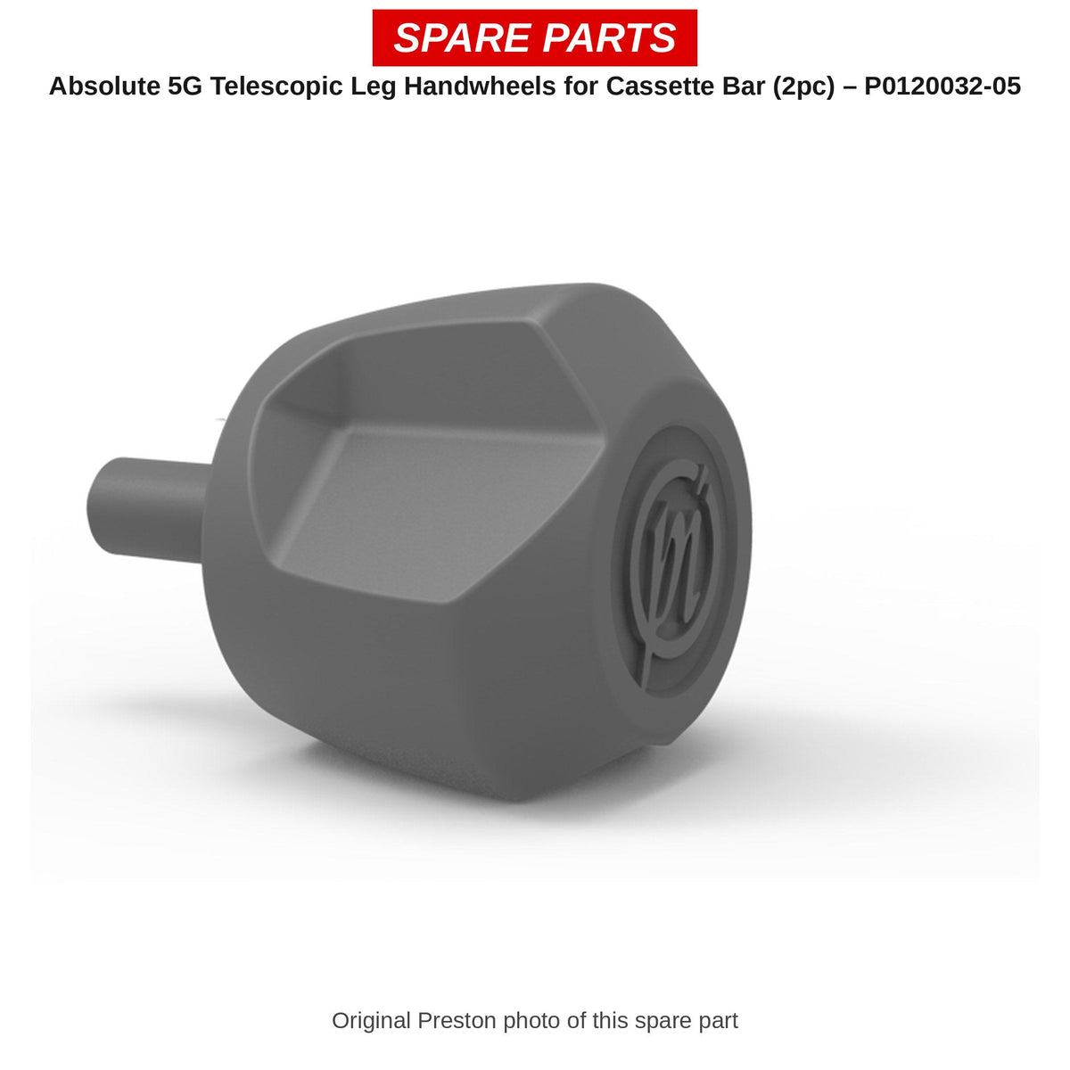 Preston Handwieltjes telescooppoot cassettebar voor Absolute 5G (2 stuks) – P0120032-05
