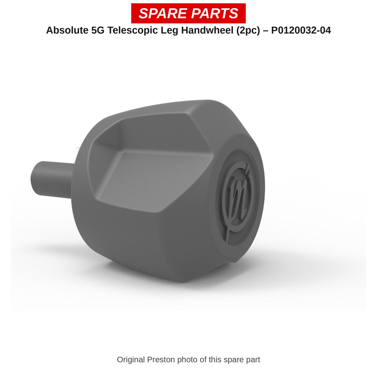 Preston Handwieltjes telescooppoot voor Absolute 5G zitkist (2 stuks) – P0120032-04