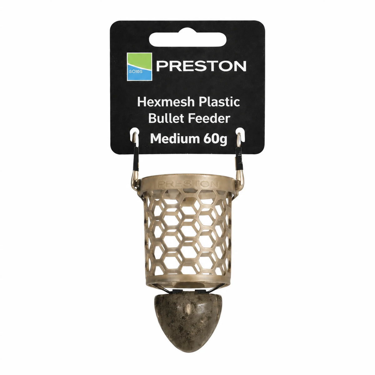 Preston Hexmesh Plastic Bullet Feeder Medium 60 g – kunststof voerkorf