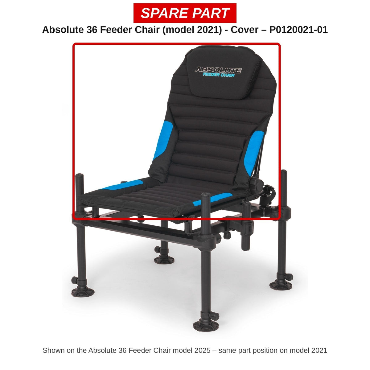 Preston Hoes voor Absolute 36 feederstoel (model 2021) – P0120021-01
