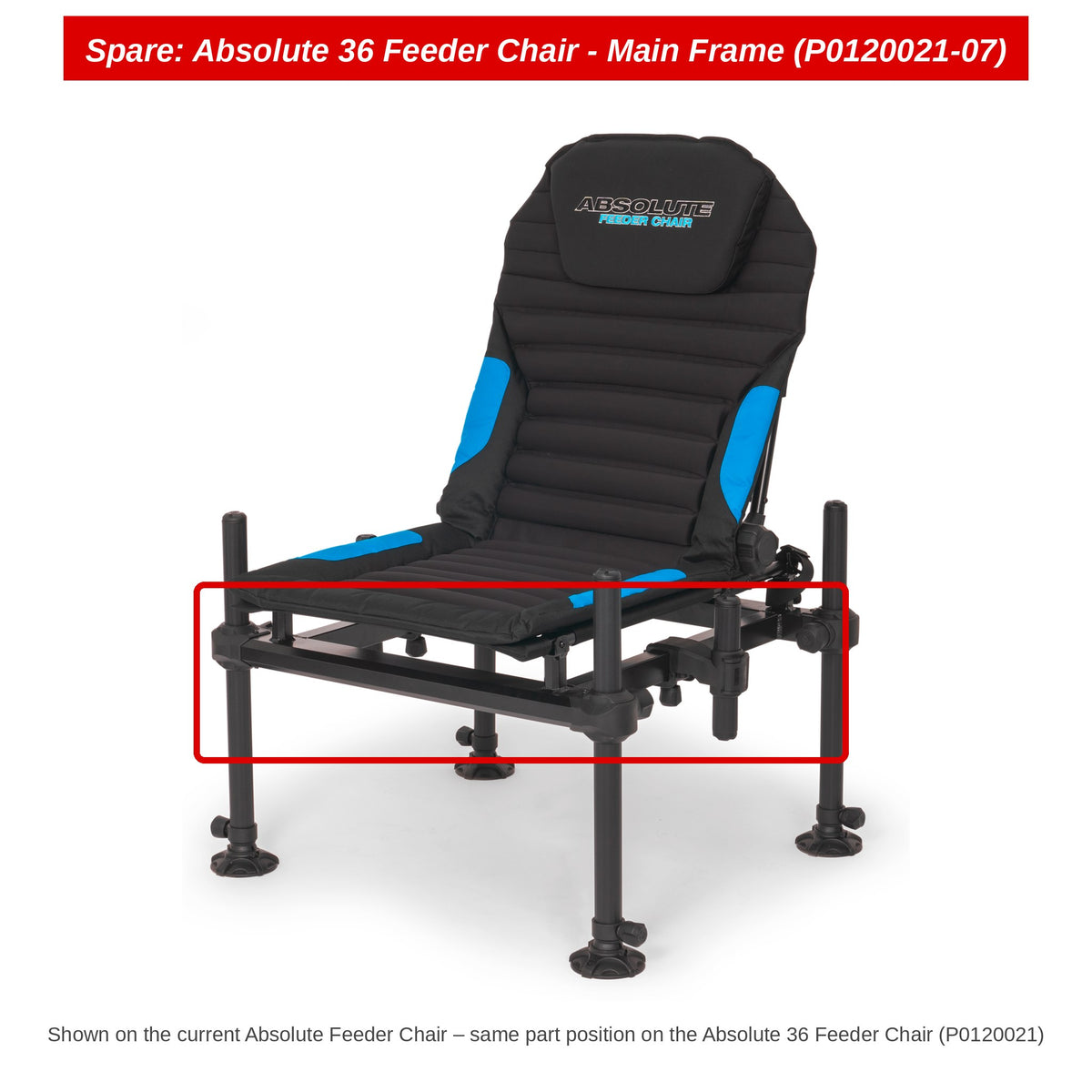 Preston Hoofdframe voor Absolute 36 feederstoel (oud model) – P0120021-07