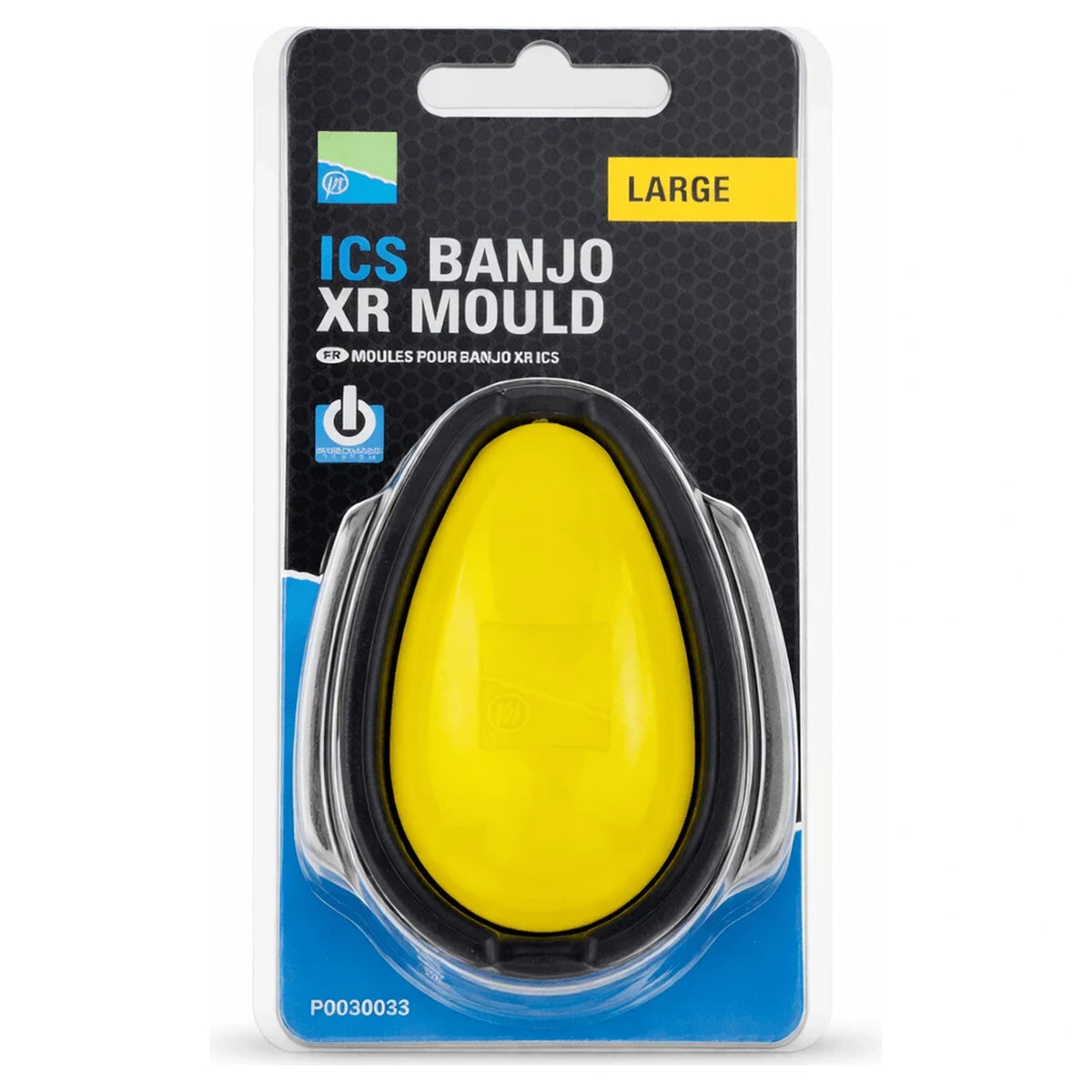 Preston ICS Banjo XR Mould Large – gele methodmal in verpakking