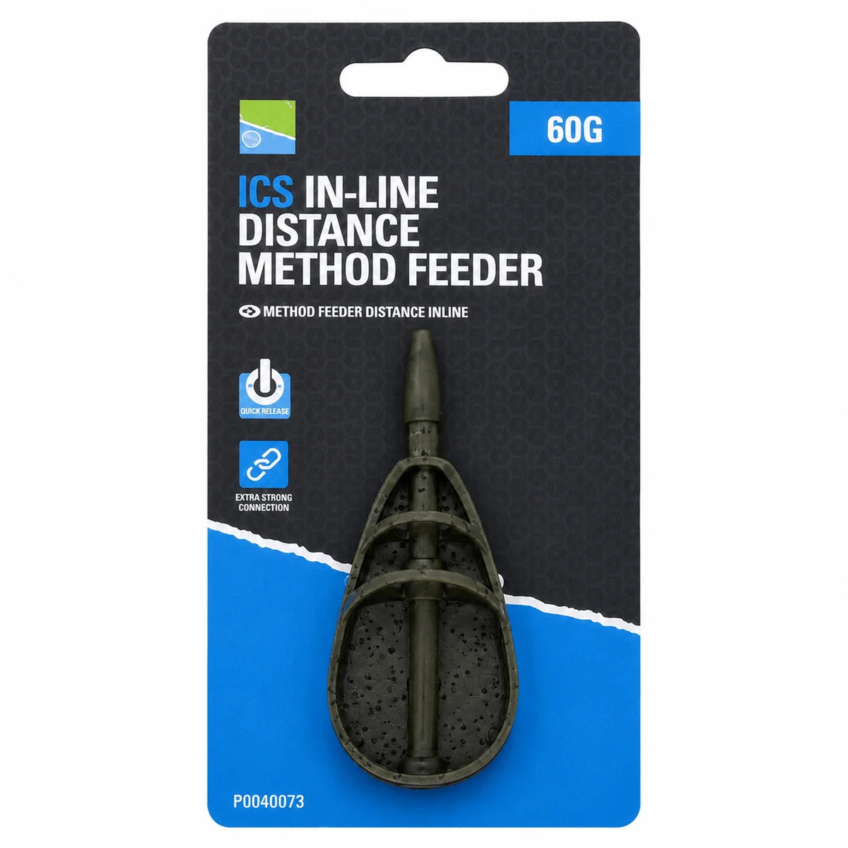 Preston ICS In-line Distance Method Feeder – methodfeeder voor lange afstand, 60 g