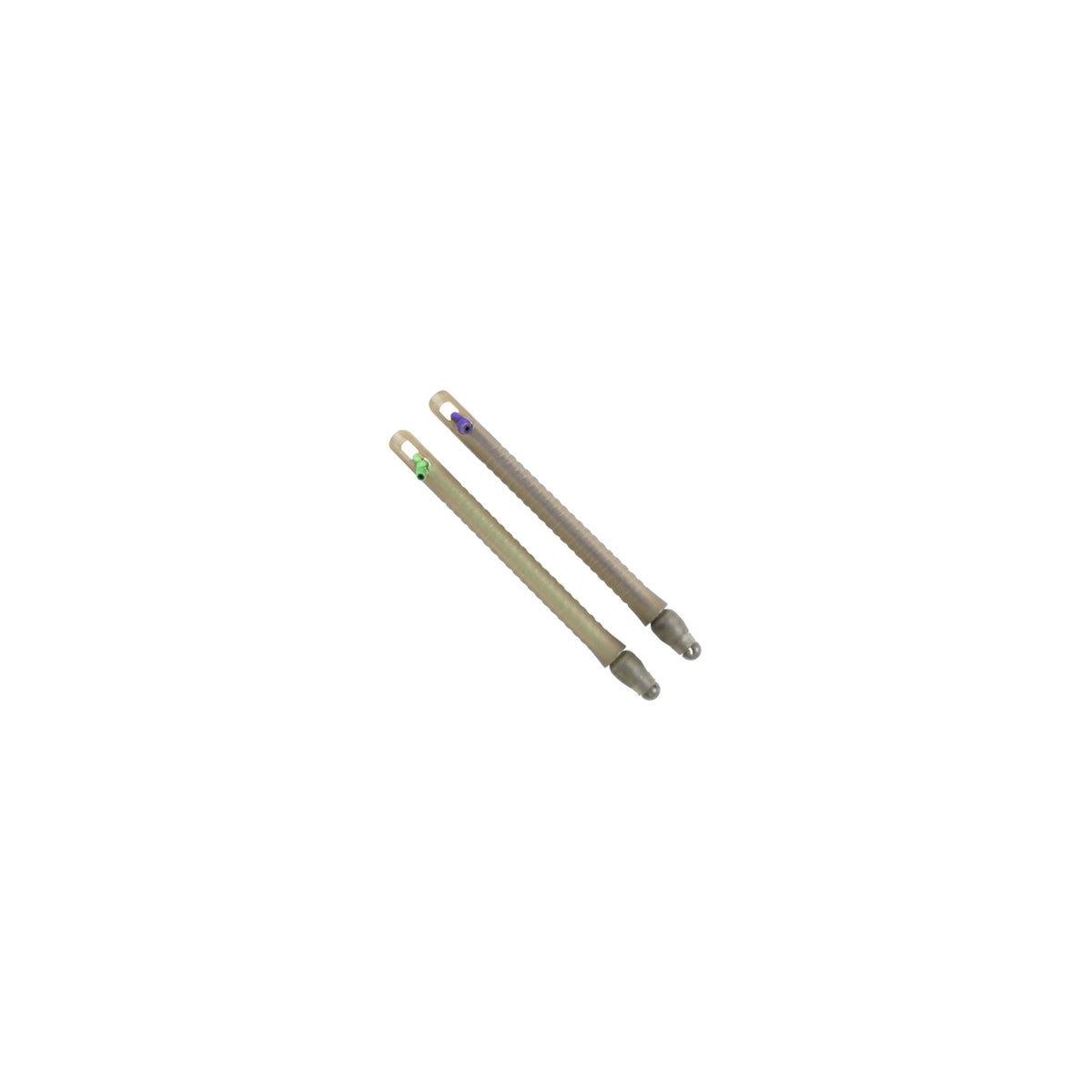 Preston ICS Elasticated Stem Kits twee stems schuin afgebeeld