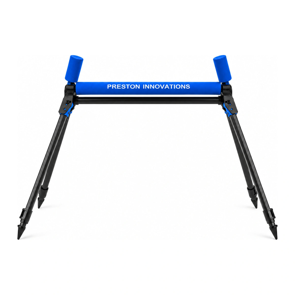 Preston Ignition Flat Roller P0250012 – blauwe afsteekroller met vier zwarte verstelbare poten