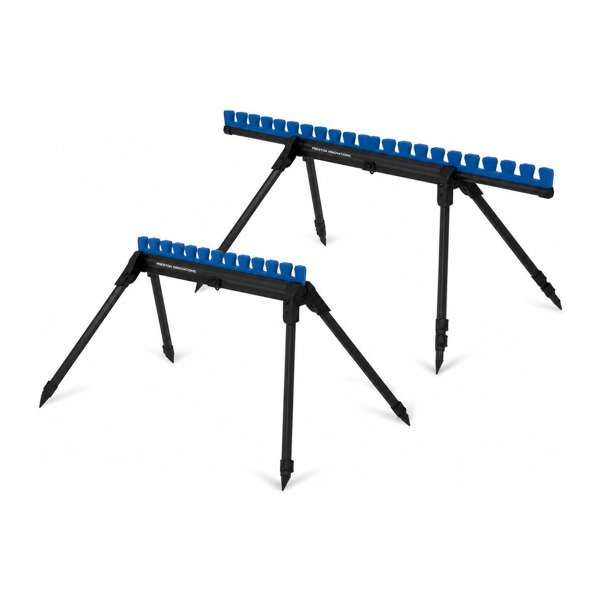 Preston Inception Pro Roost – Standard en Deluxe topsetsteunen samen op witte achtergrond