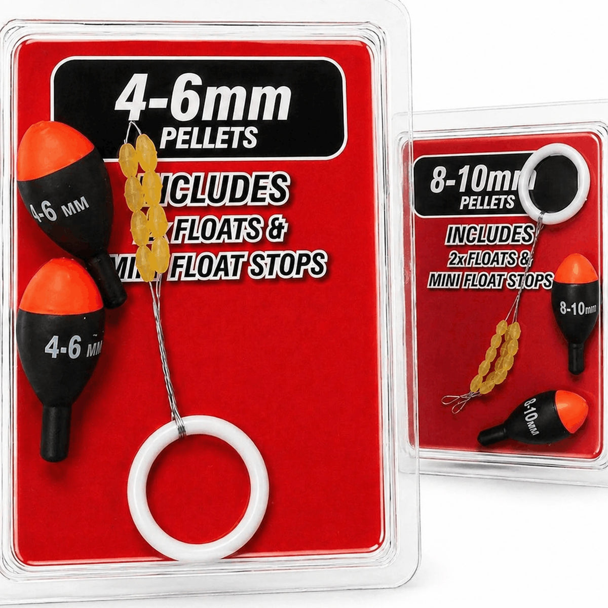 Preston Jigger Float Kits – assortiment voor 4–6 mm en 8–10 mm pellets