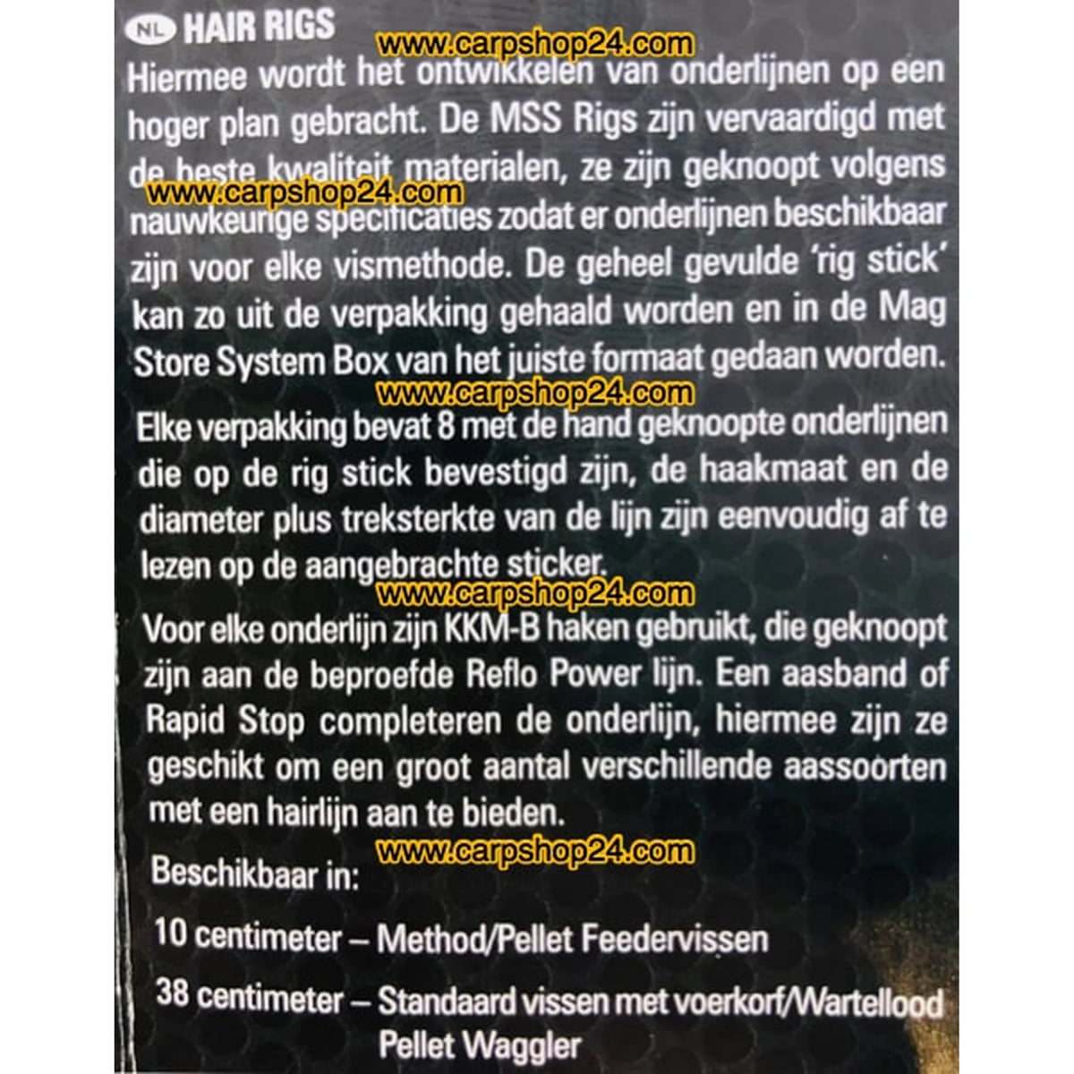 Nederlandse informatie over Preston KKM-B Rapid Stop Hair Rigs Barbless