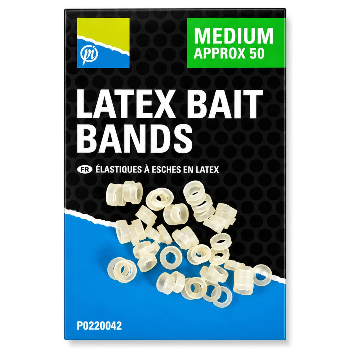 Preston Latex Bait Bands Medium, ongeveer 50 stuks op originele verpakking