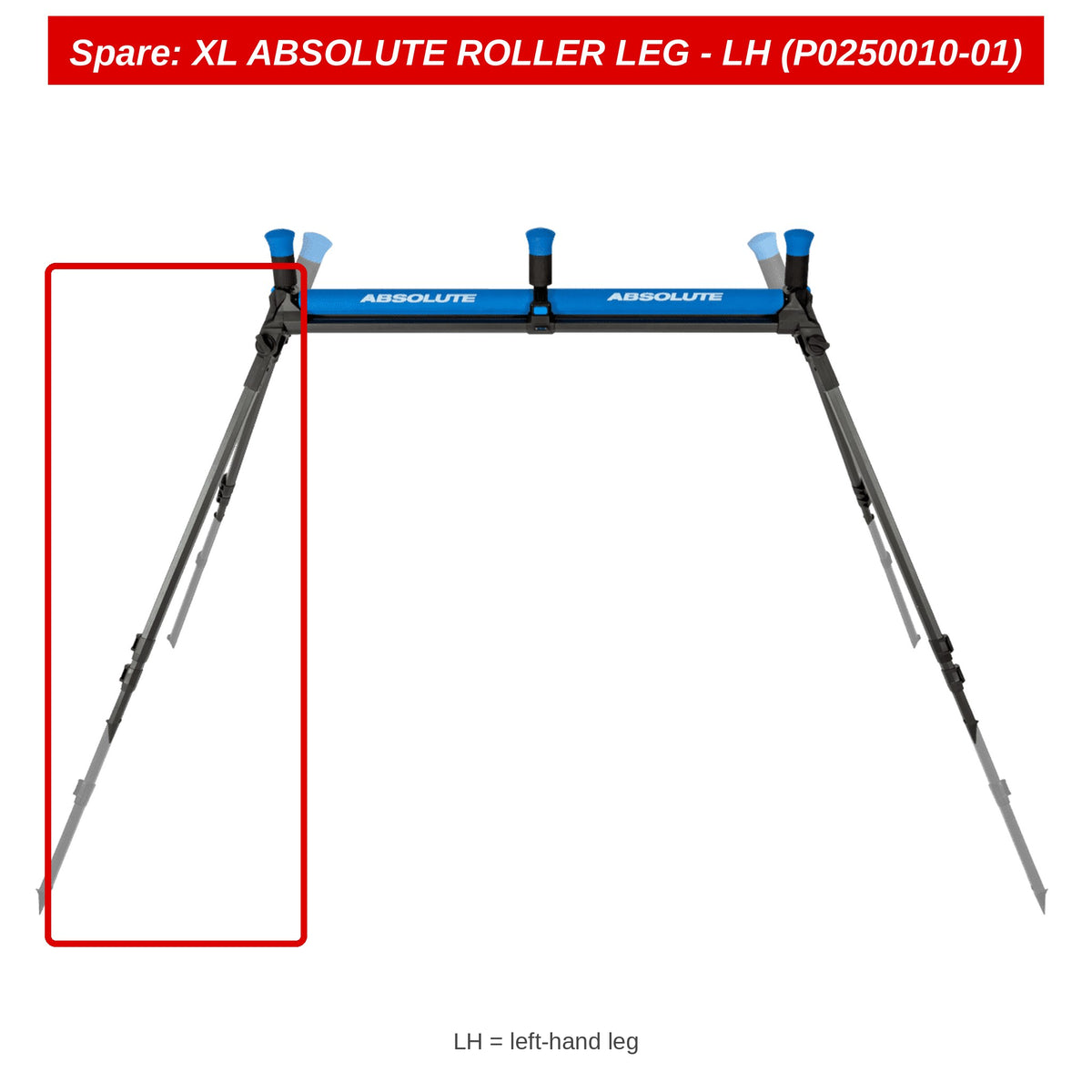 Preston Linker poot voor Absolute Pole Roller XL – P0250010-01