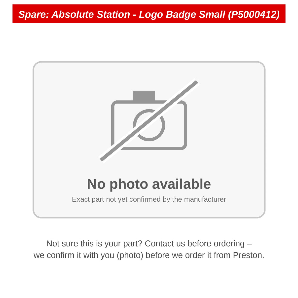 Preston Logobadge klein voor Absolute Station zitkist – P5000412