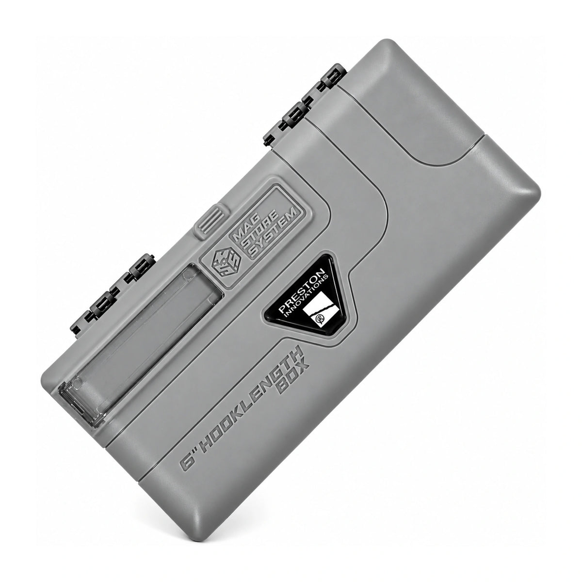 Preston Mag Store System 6 inch Hooklength Box, lege onderlijnendoos met gesloten deksel