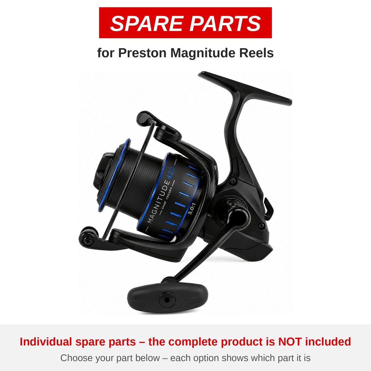 Preston Magnitude Reels – onderdelen (P0010021)