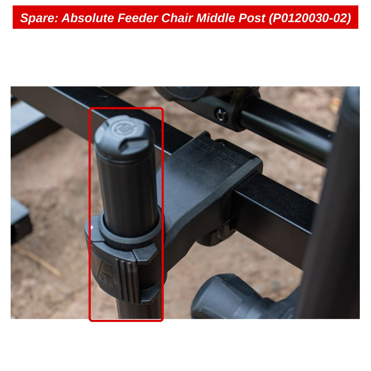 Preston Middenpaal voor Absolute 36 feederstoel – P0120030-02